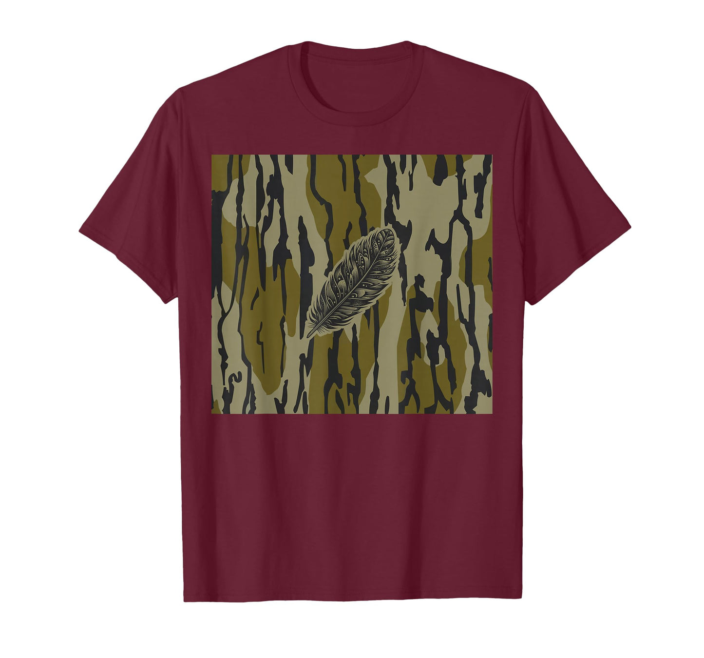 Turkey Feather Bottom lands Camo T-Shirt
