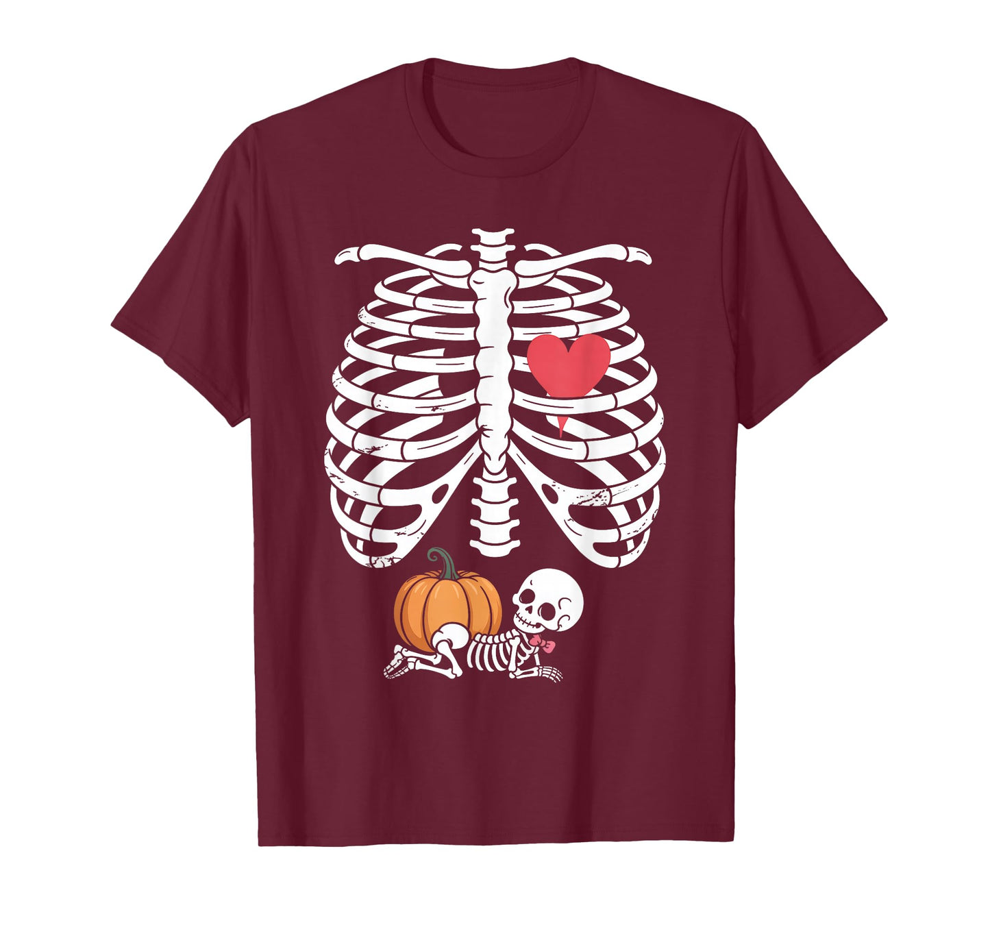 Baby Shower Skeleton Halloween Pregnancy Annoucement Girls T-Shirt