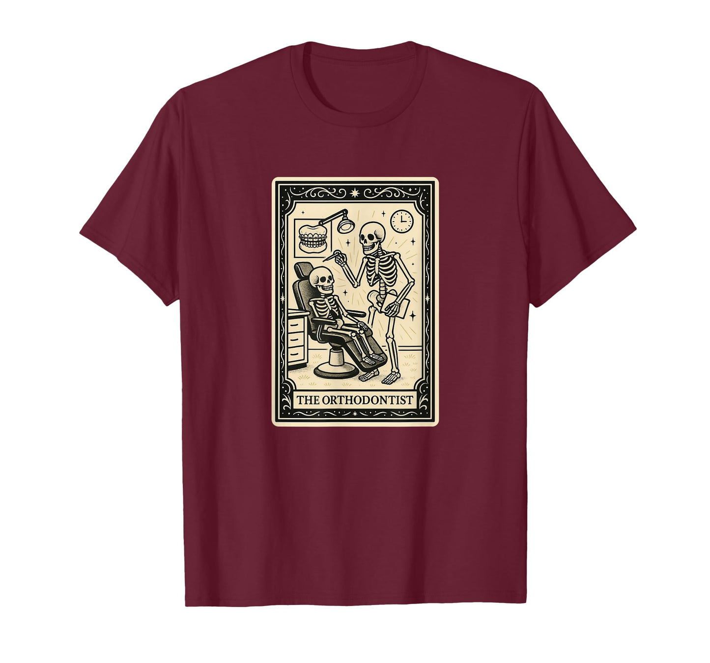 The Orthodontist Tarot Card Halloween Spooky Gothic Dentist T-Shirt