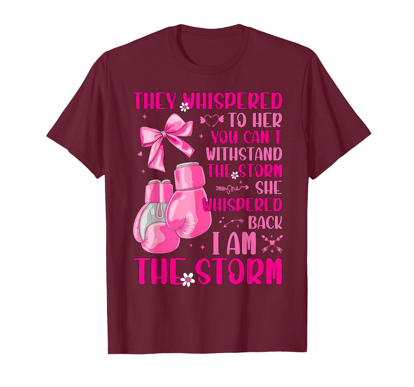 I'm The Storm Warrior Pink Ribbon Women Breast Cancer T-Shirt