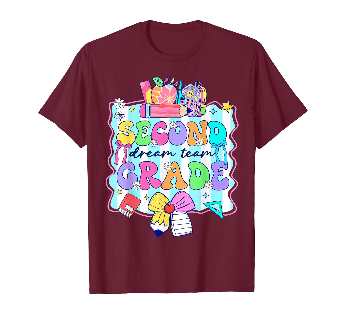 2nd Grade For Girls Boy Teacher Second Grade Back to School T-Shirt