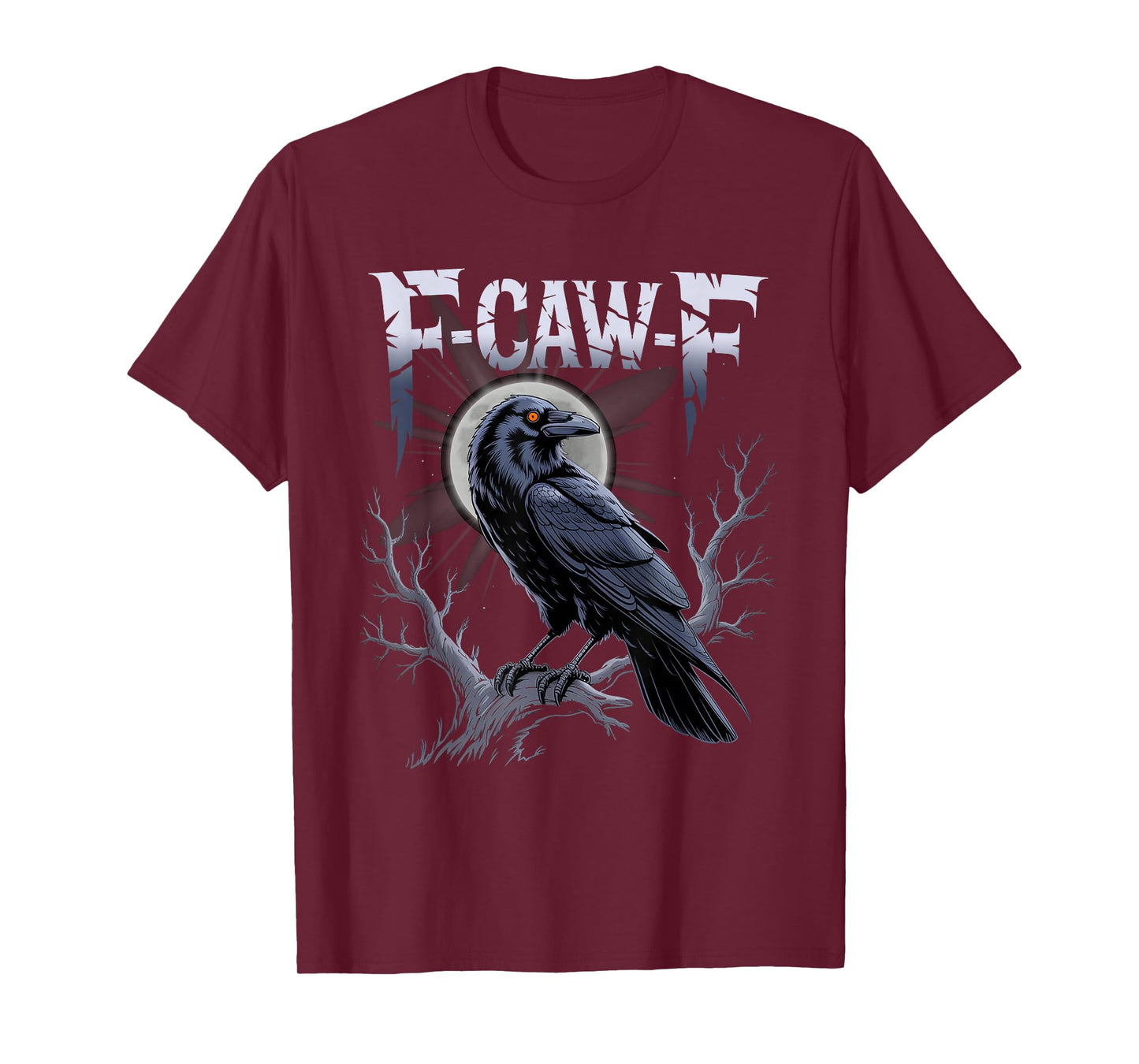Black Crow, F-Caw-F Funny Black Bird T-Shirt