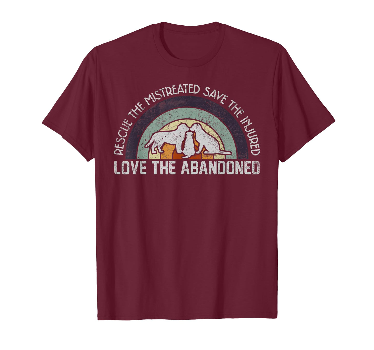 Save Love Rescue the Mistreated Cute Animals Rescue Dog T-Shirt