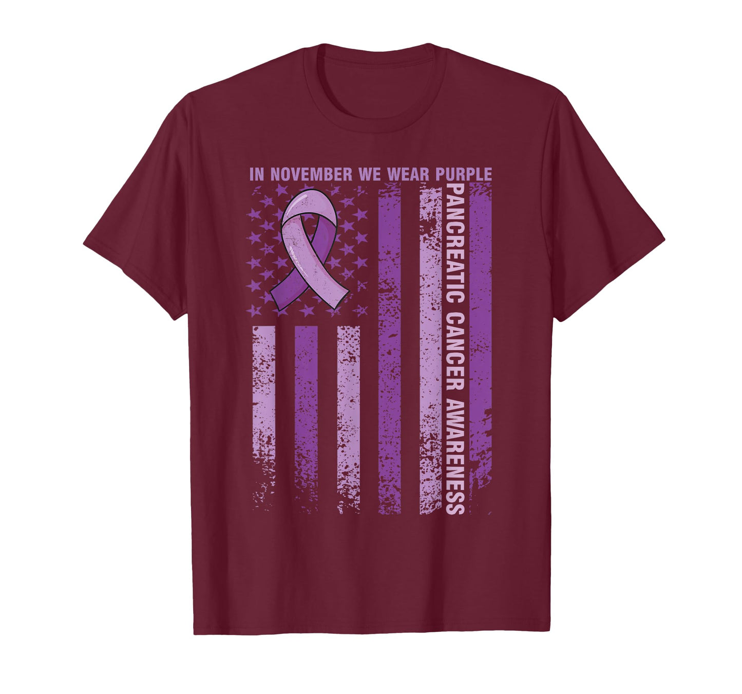 Pancreatic Cancer Awareness In November We Wear Purple T-Shirt