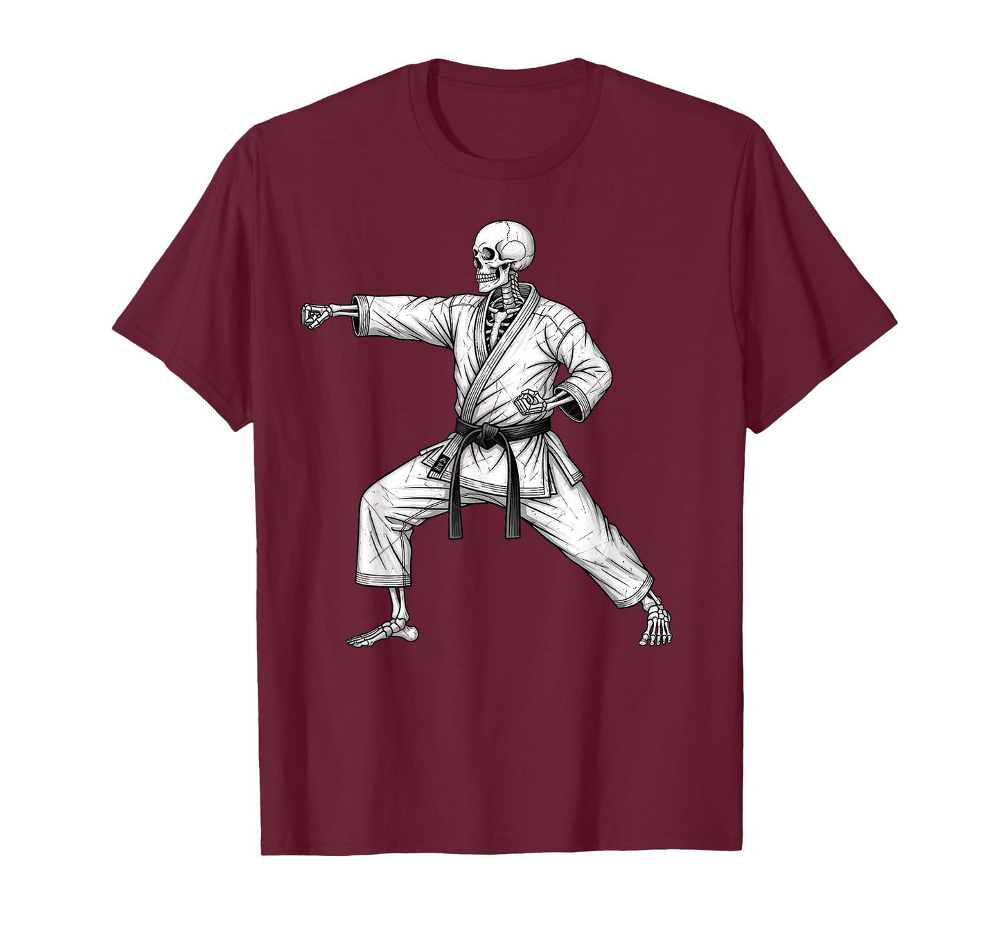 Traditional Martial Arts Karate Shotokan Taekwondo Skeleton T-Shirt