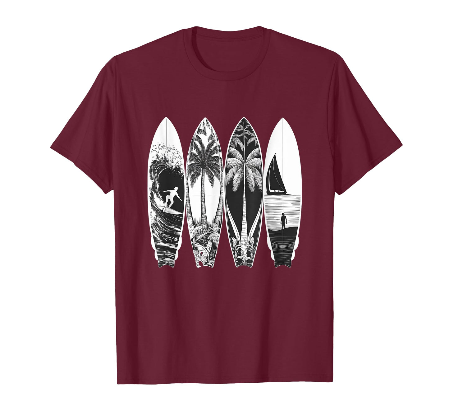 Vintage Surfer Classic Surfing Retro Surfboard Surfboarder T-Shirt