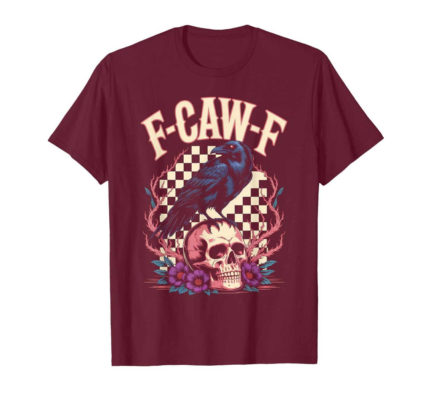 Funny F-Caw-F Black Crow Sound Meme Humor T-Shirt