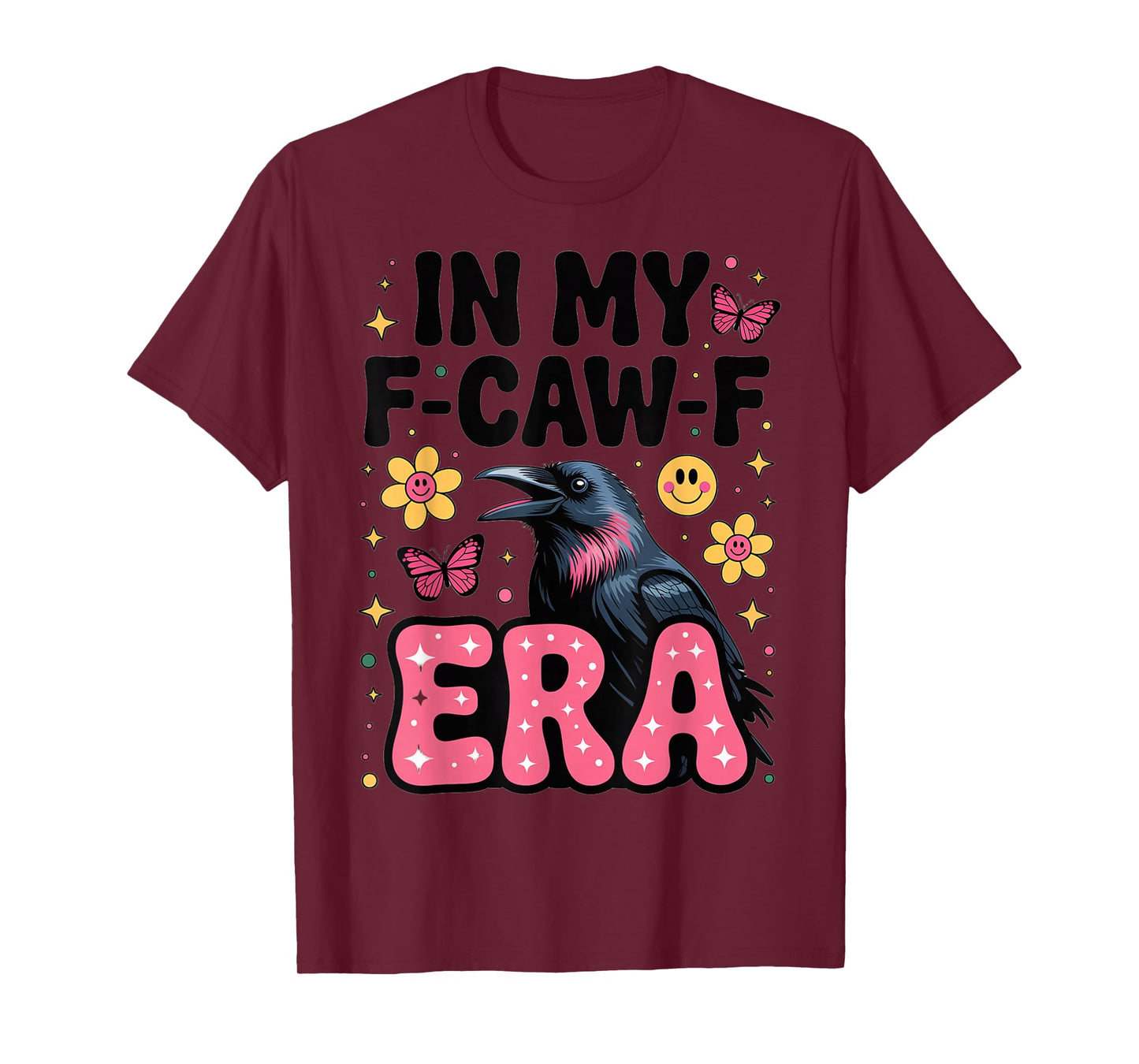 in My F-CAW-F Era 1970s Retro Flower Rave T-Shirt
