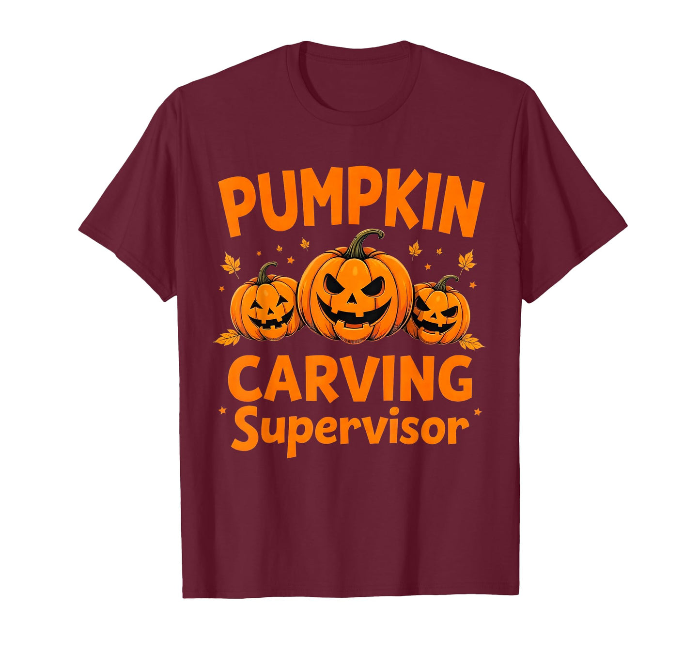 Pumpkin Carving Supervisor Matching Halloween T-Shirt