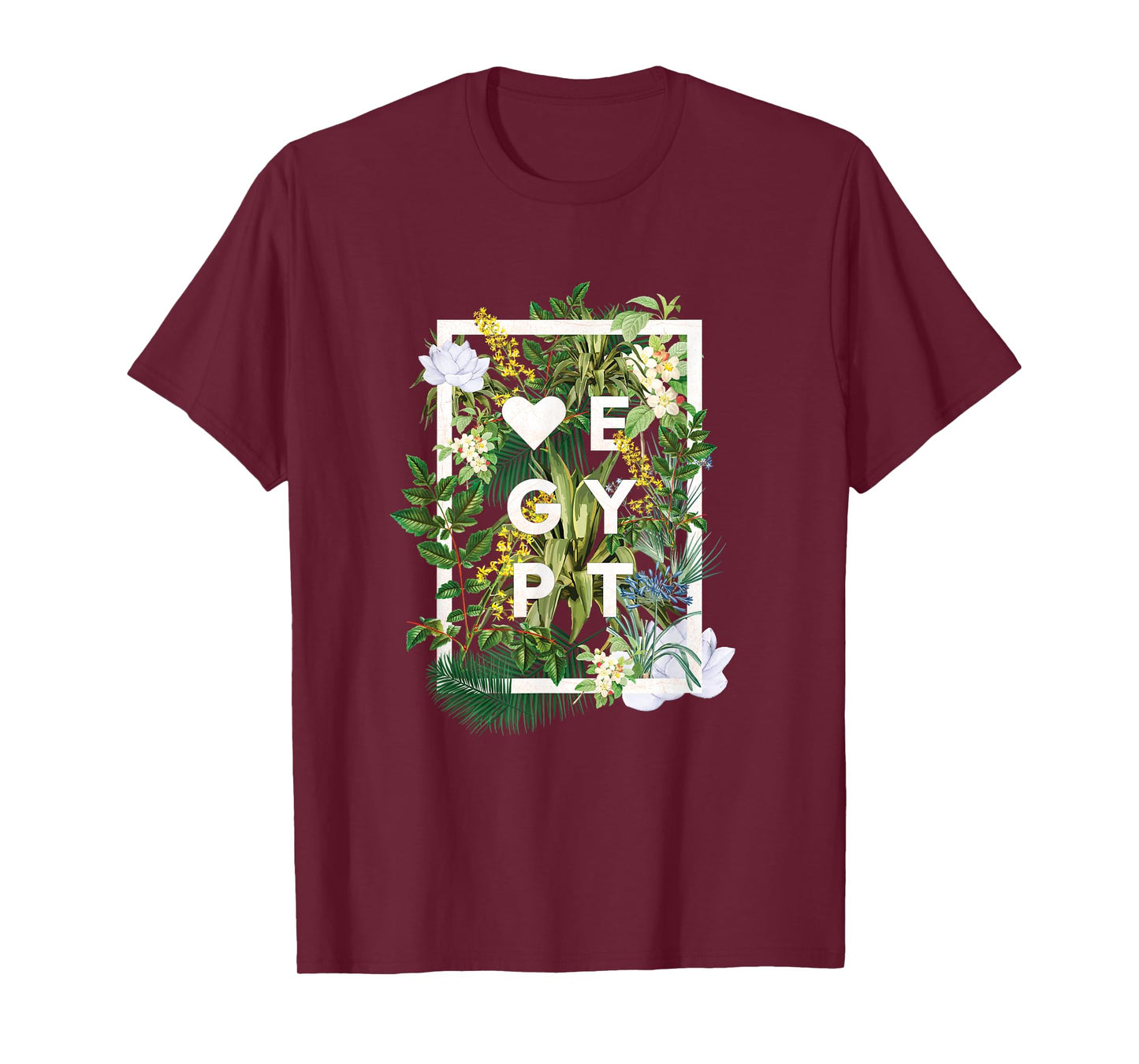Flowers of Egypt Word Art - Egyptian Pride T-Shirt