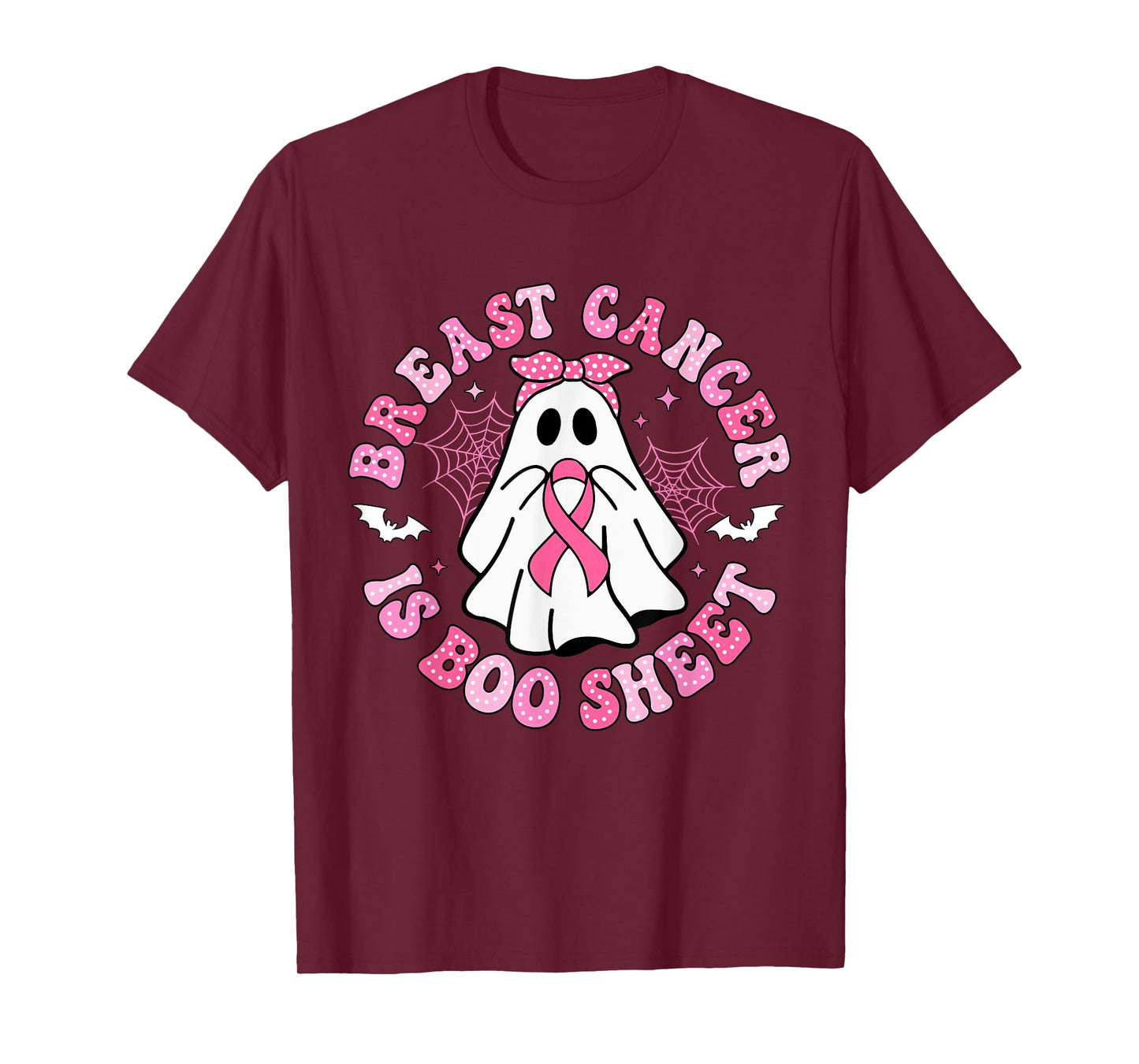 Breast Cancer Is Boo Sheet Halloween Breast Cancer Awareness T-Shirt