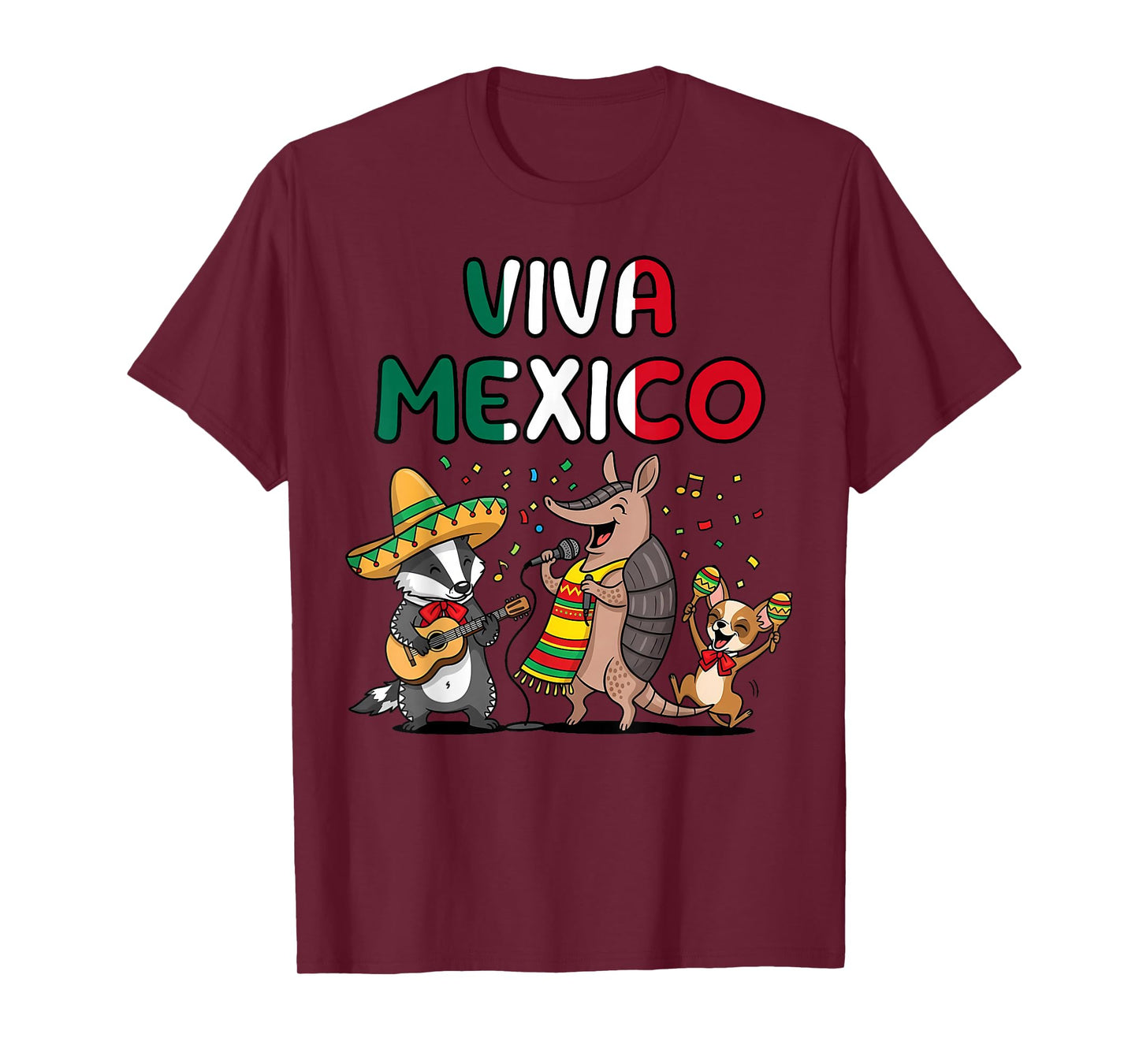 Viva Mexico Funny Mariachi Animal Band Cinco de Mayo Fiesta T-Shirt
