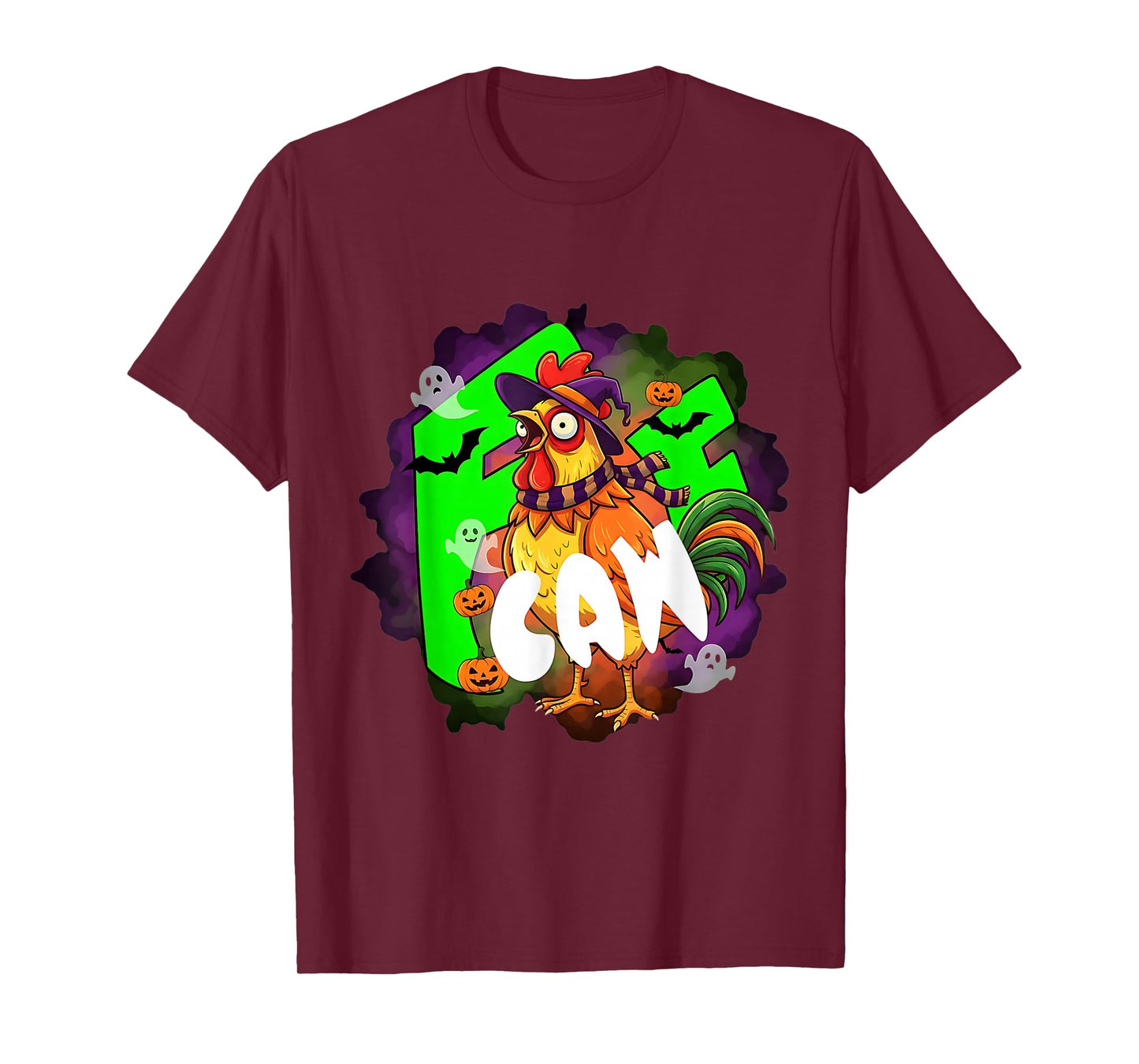 F-CAW-F Funny Chicken Halloween Design T-Shirt