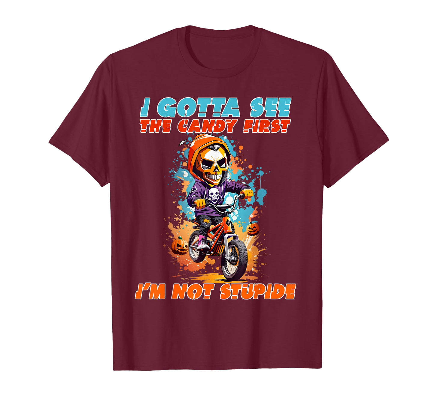 I Gotta See The Candy First Halloween, Skeleton, Zombie T-Shirt