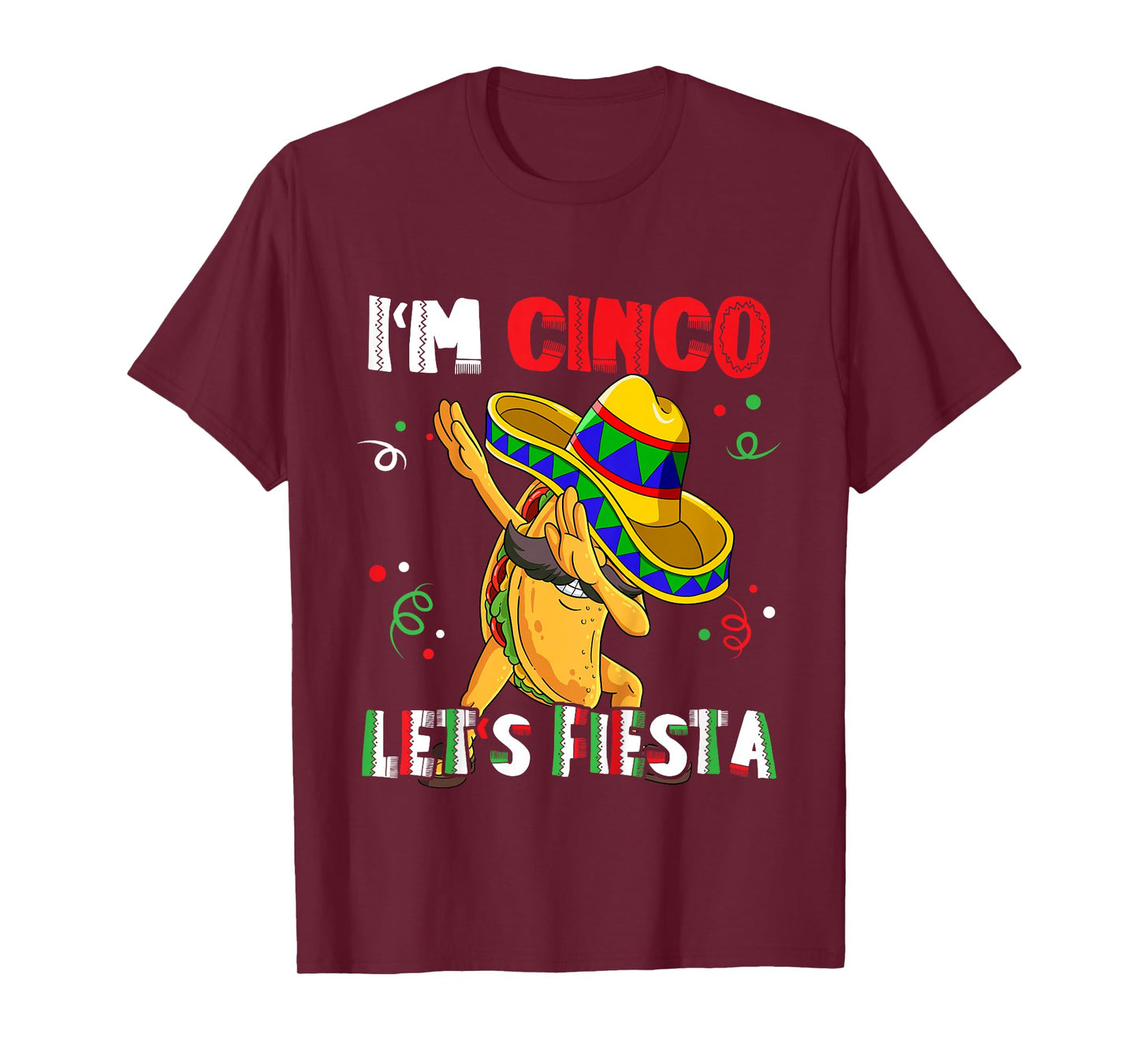 I'm Cinco Let's Fiesta 5th Birthday 5 Year Old T-Shirt