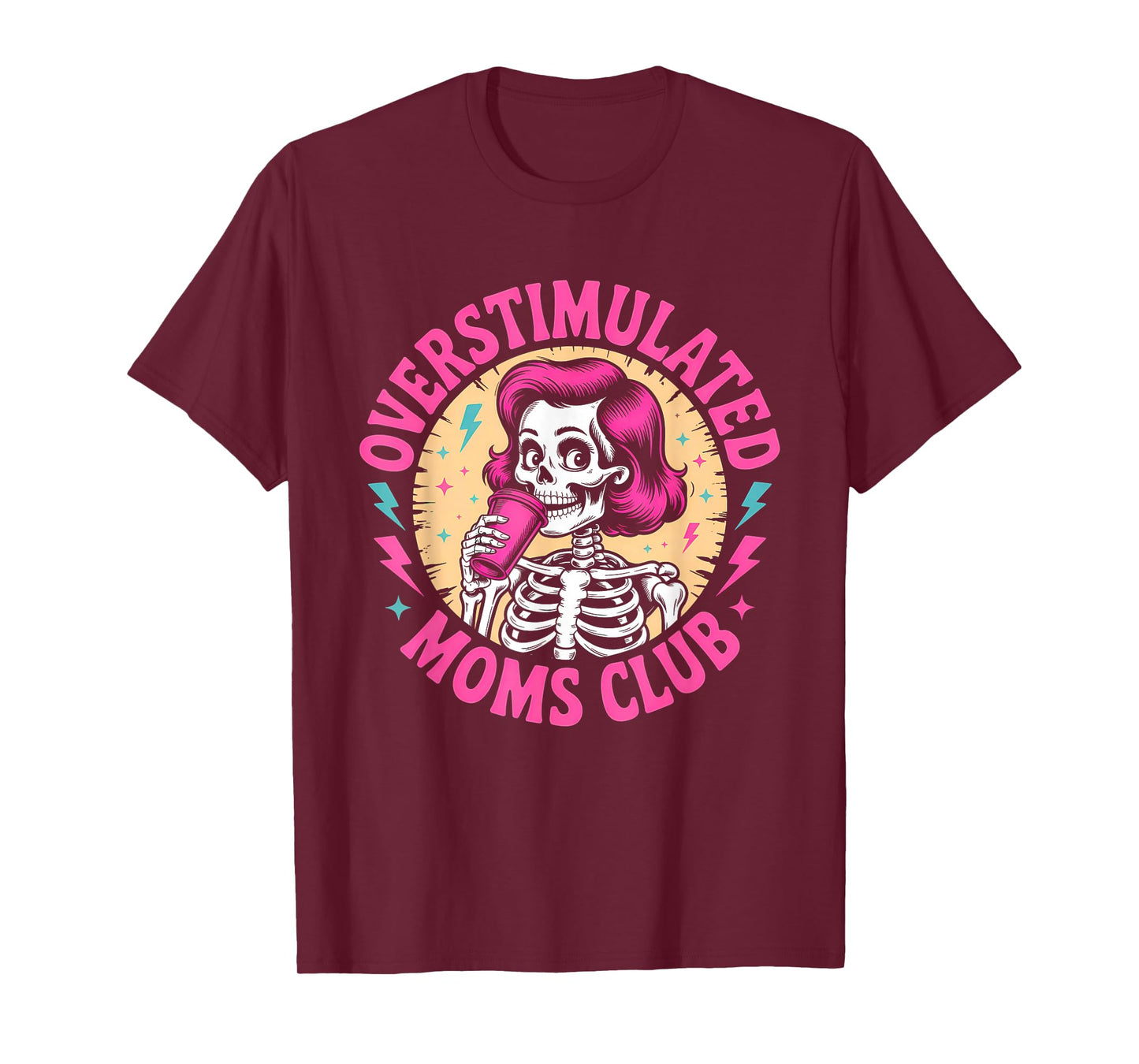Overstimulated Moms Club Neurodivergent Mom Mental Health T-Shirt