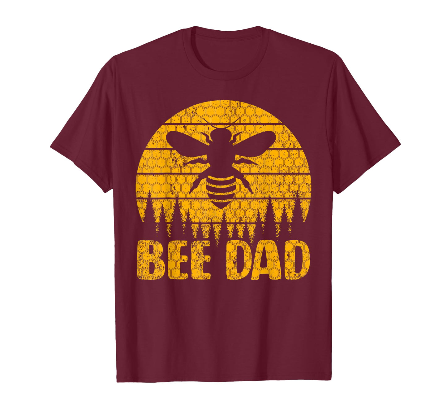 Mens Bee Vintage Beekeeper Keeping Bee Dad Father's Day T-Shirt