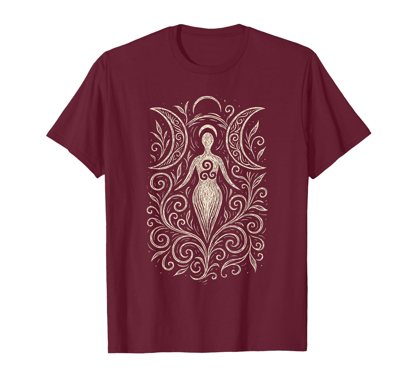 Moon Cycle Pagan Wicca Triquetra Druid Symbol Spiritual T-Shirt