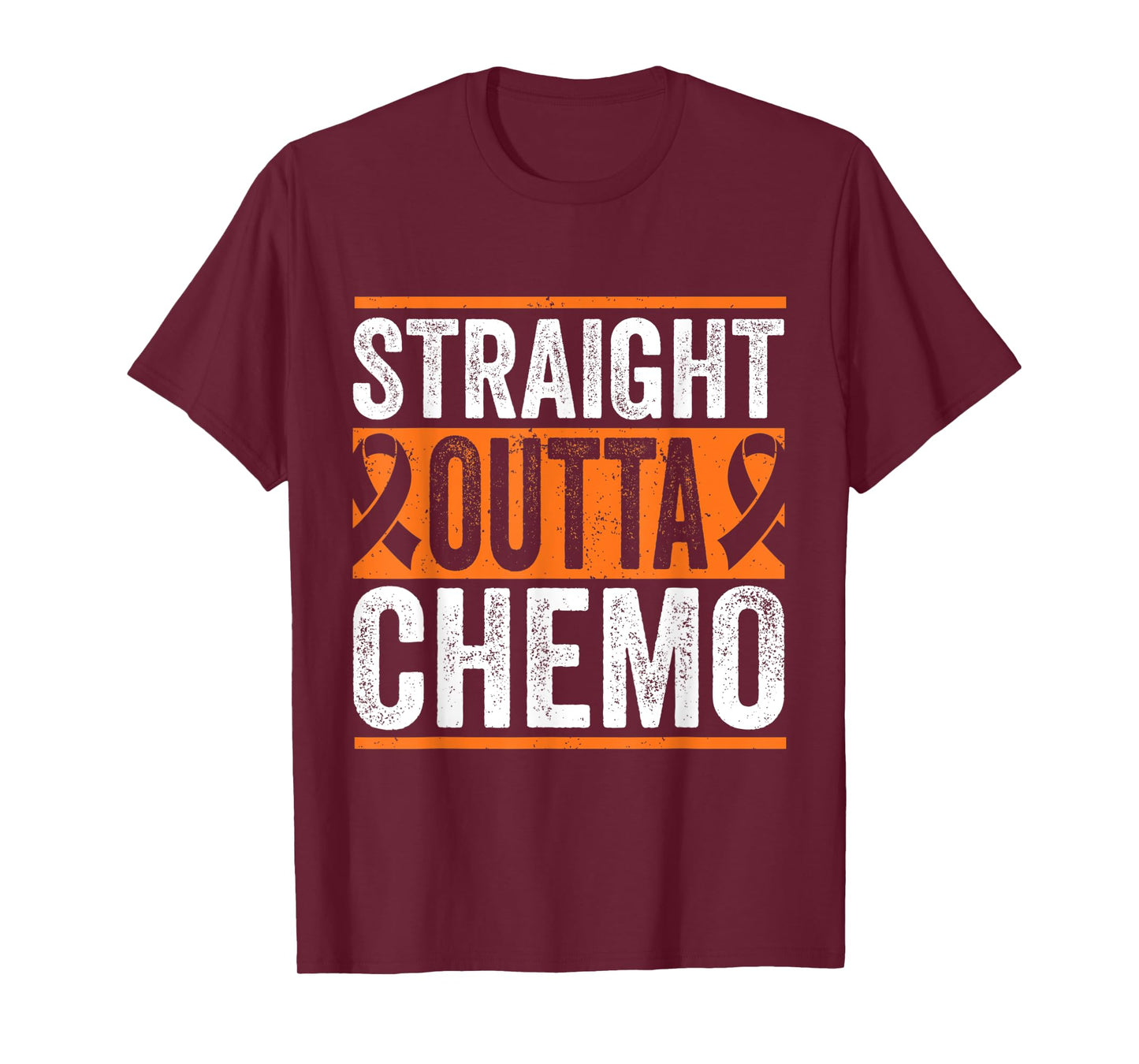 Straight Outta Chemo Leukemia Cancer Fighter T-Shirt