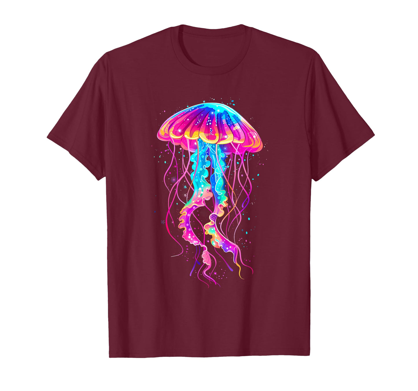 Jellyfish Sea Ocean Jellyfish Motif Marine Mammal Artwork T-Shirt