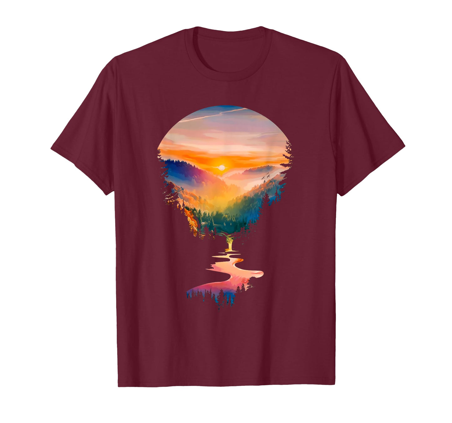 Nature Lovers Forest Hiking Mountains Outdoor Trees Nature T-Shirt
