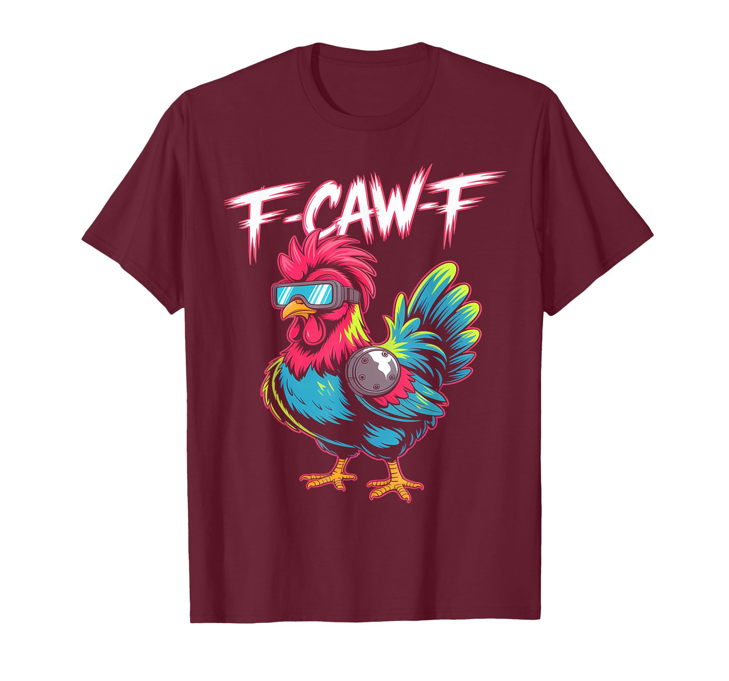 F-Caw-F Cool Rooster Sunglasses Vibe T-Shirt