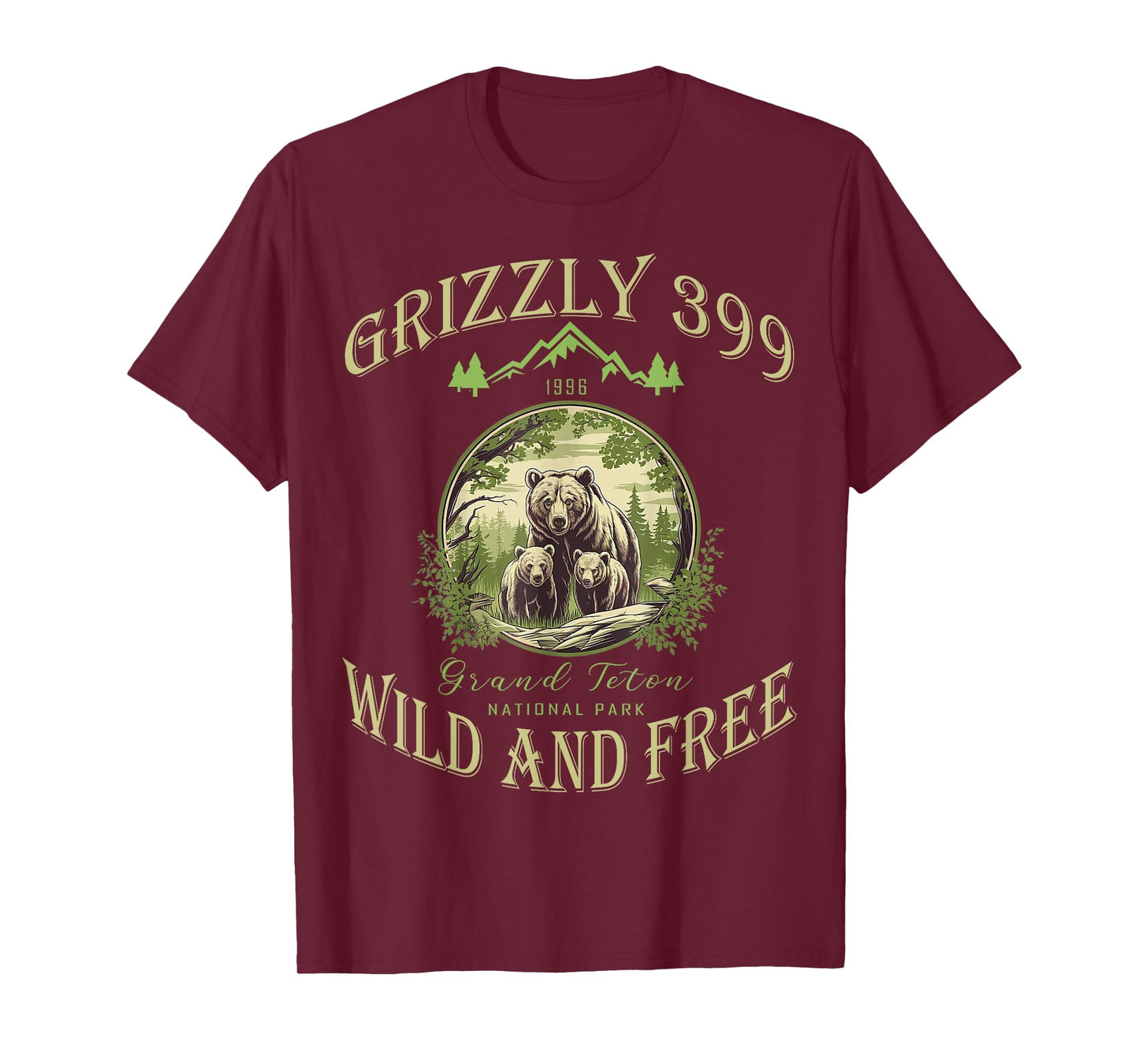 Queen Of The Teton Grizzly 399 Bear Wildlife Forest Preserve T-Shirt