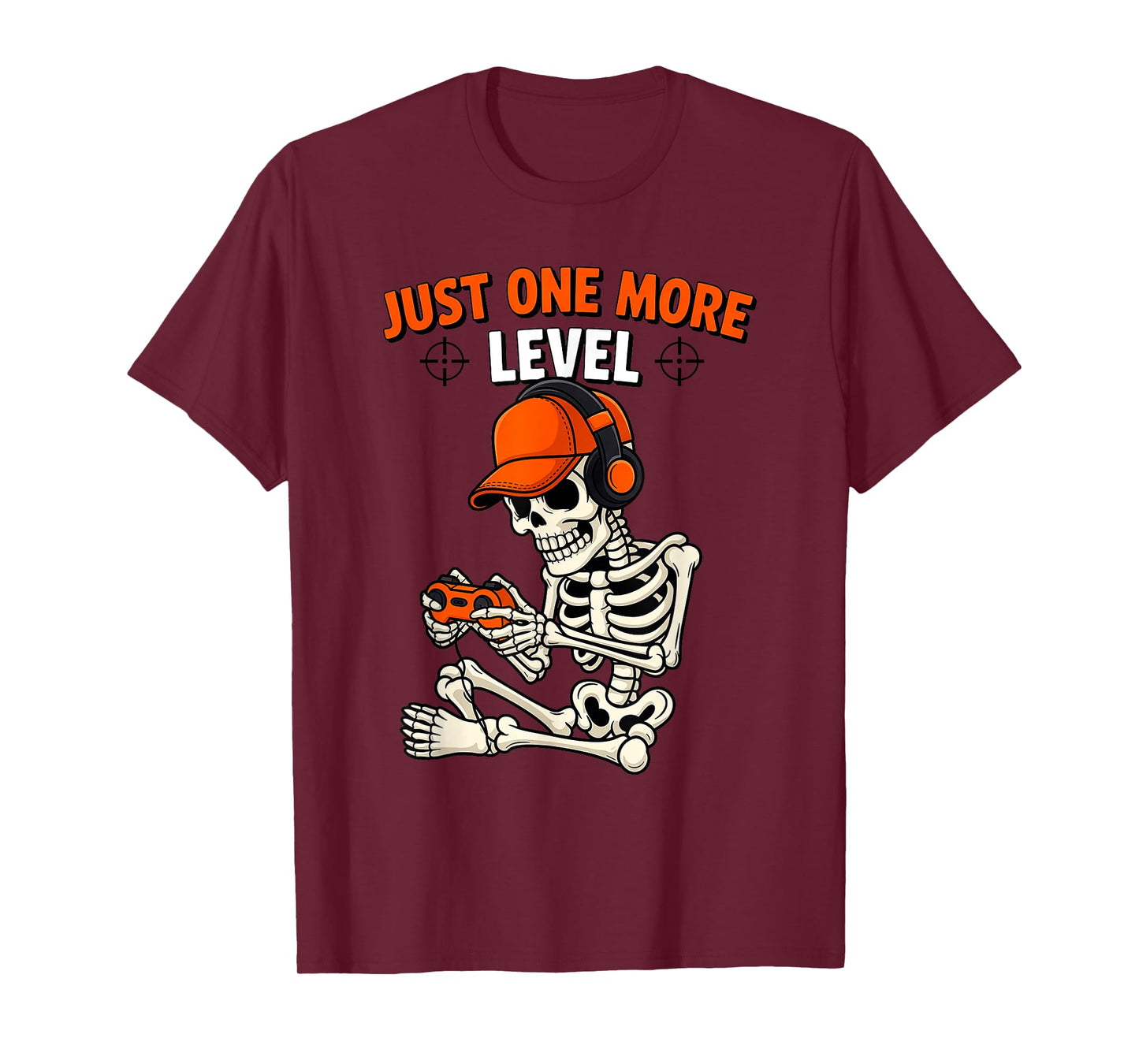 Funny Video Game Halloween Skeleton Gamer Costume Men Boys T-Shirt
