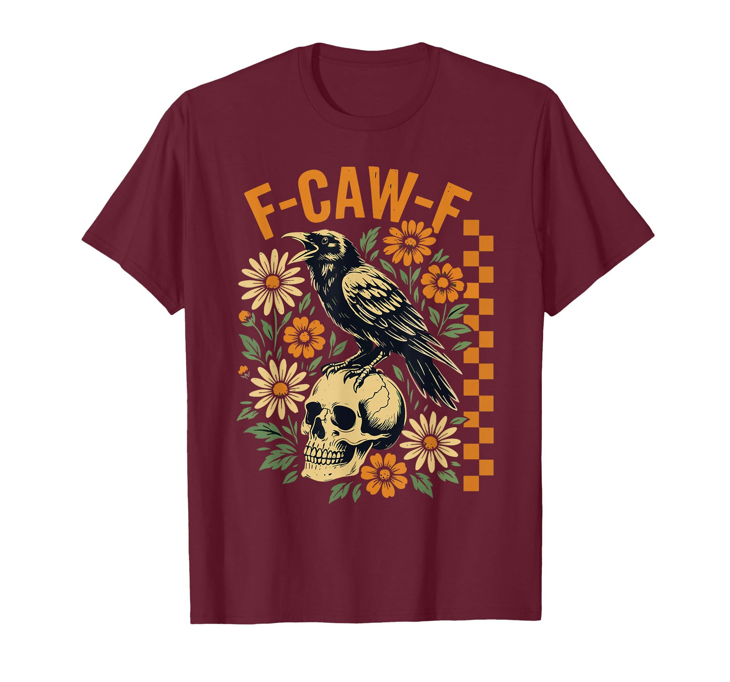 F-Caw-F Funny Crow Raven Gothic Moon Humor T-Shirt