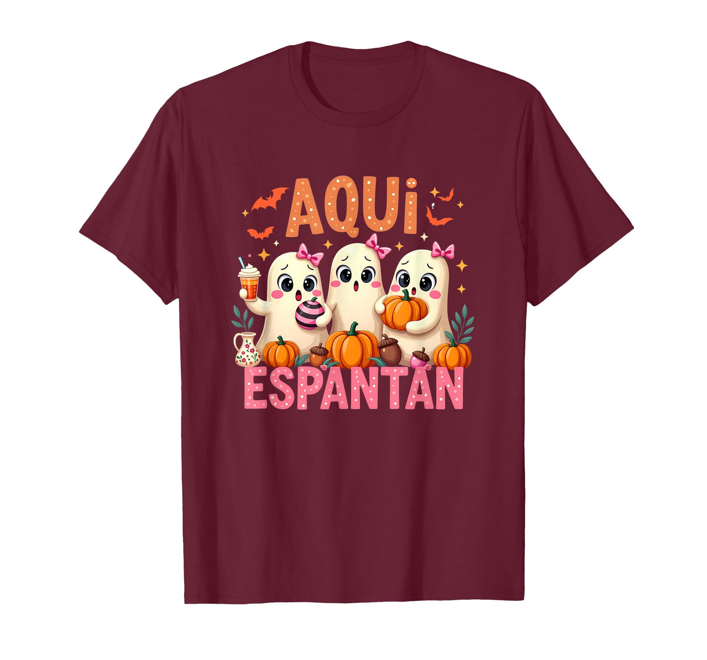 Aqui Espantan Mexican Ghost Halloween Spooky Conchas Espooky T-Shirt