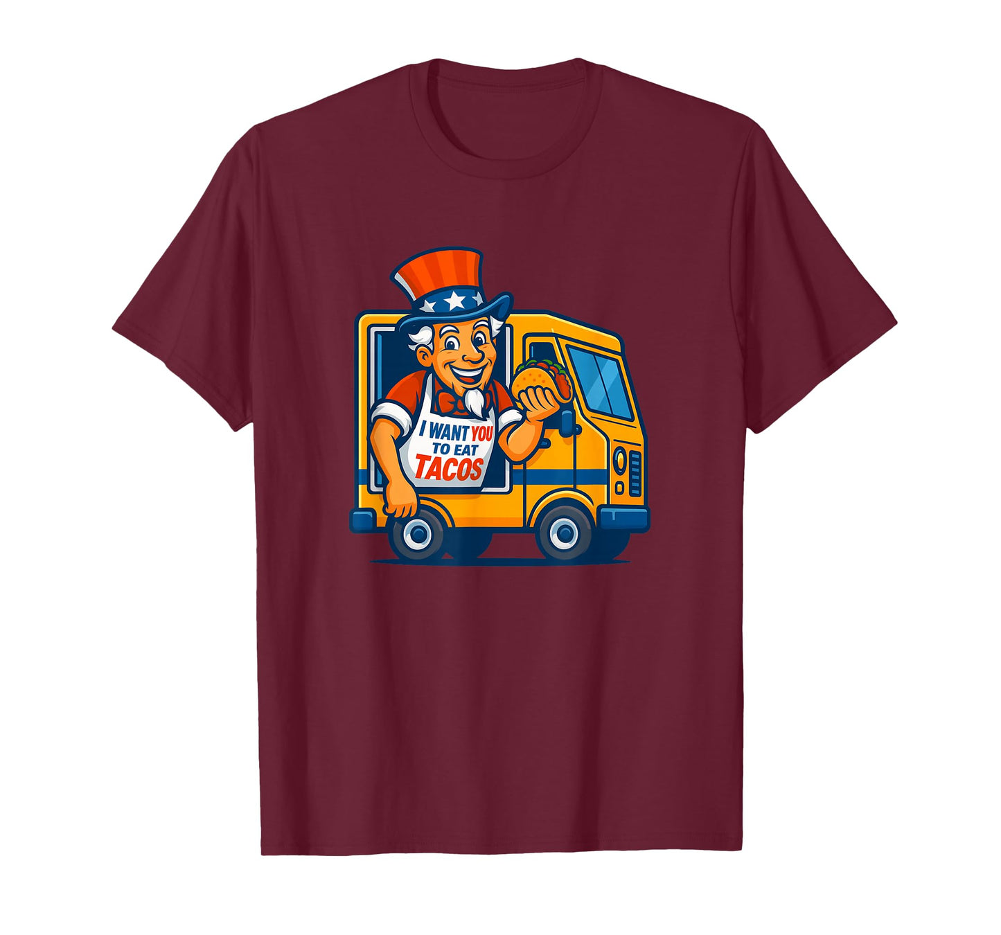 Cool US Taco Truck Costume for Adults and Kids T-Shirt