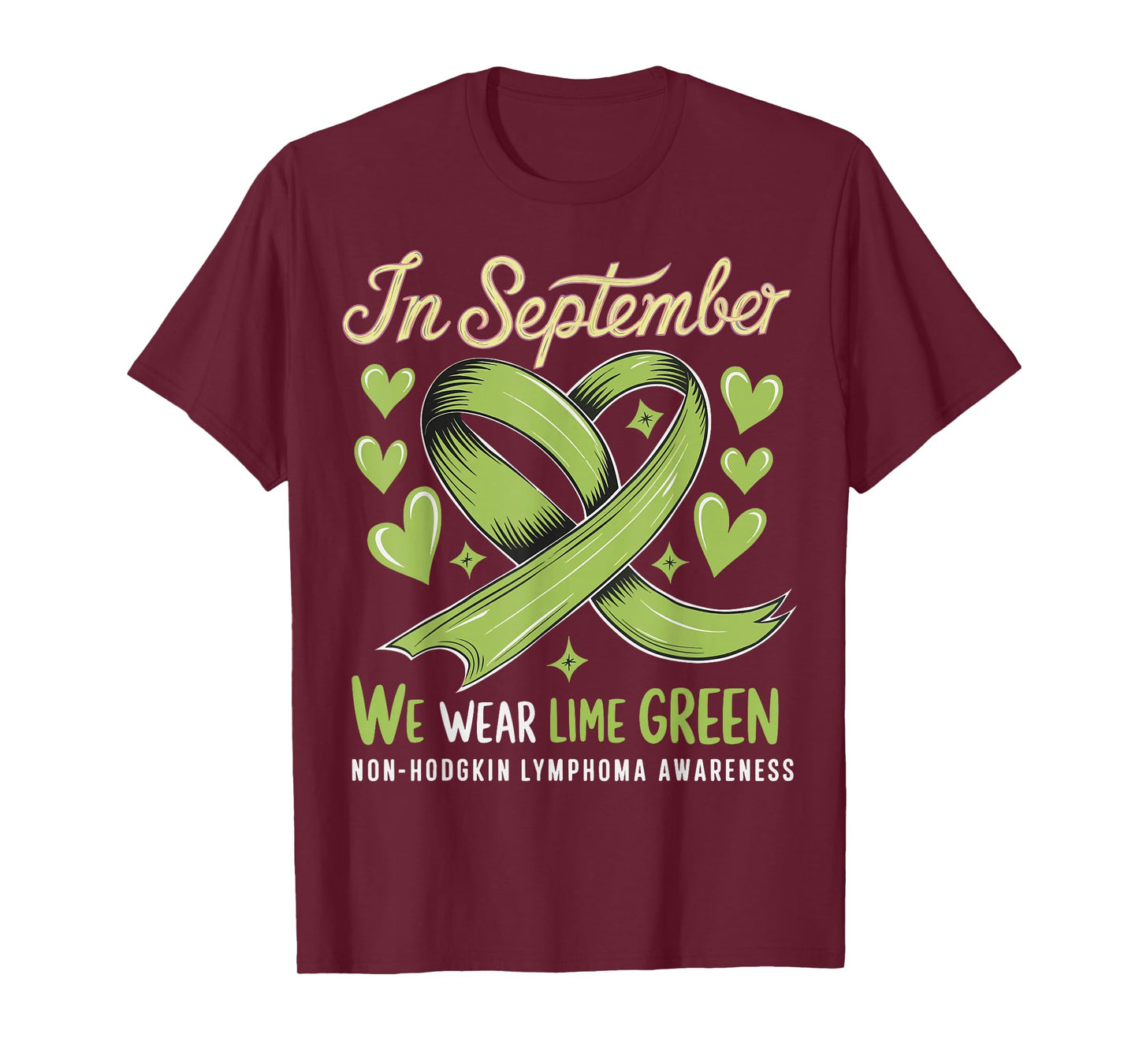 In September We Wear Lime Green Non-hodgkin Lymphoma T-Shirt