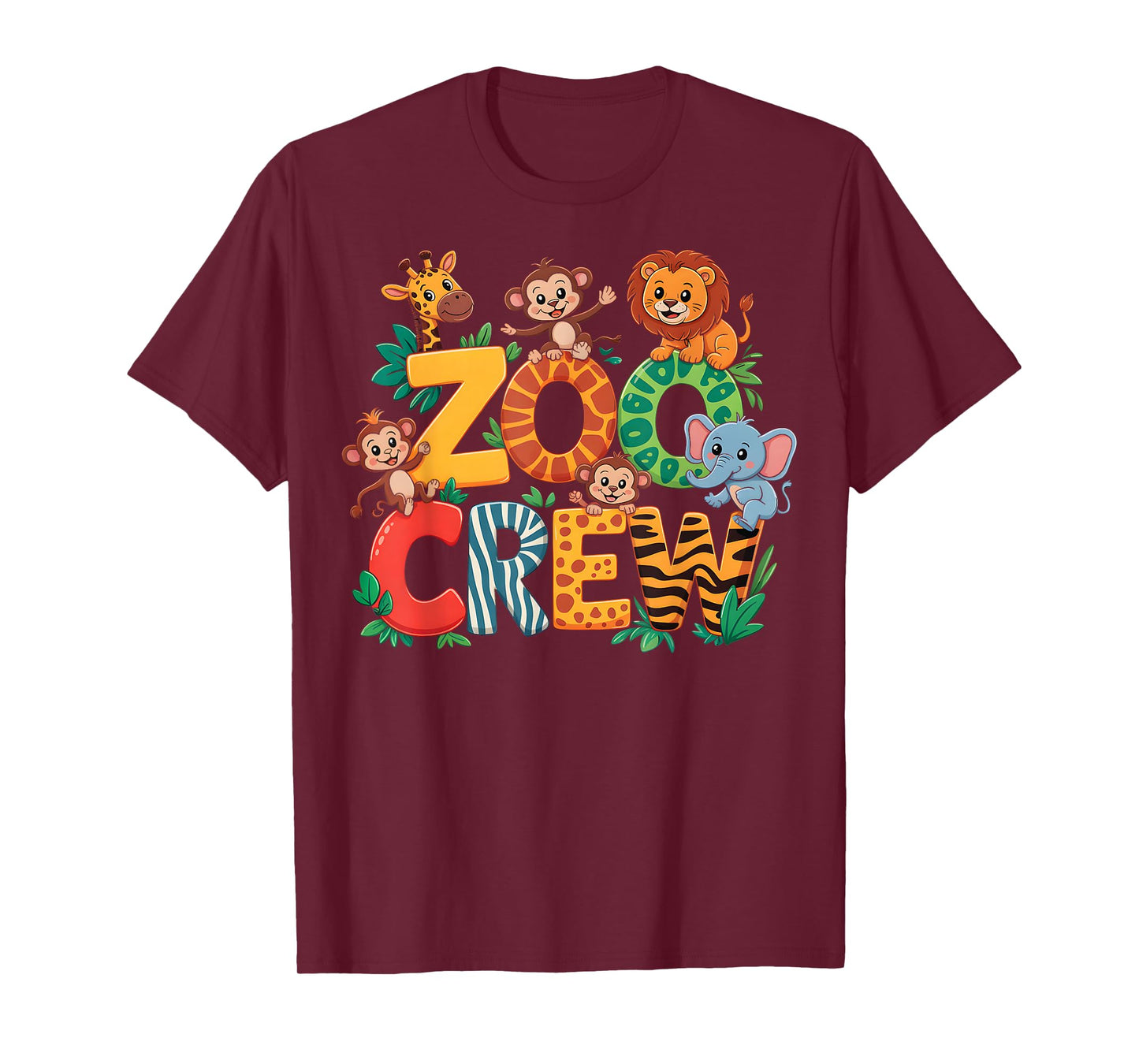 Safari Jungle Wildlife Lover Animal Keeper Zoo Crew Kids T-Shirt