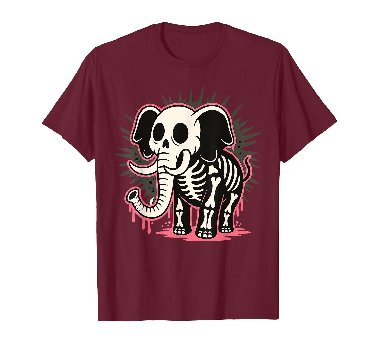 Ghost Pumpkin Elephant Skeleton Halloween Costume Gifts T-Shirt