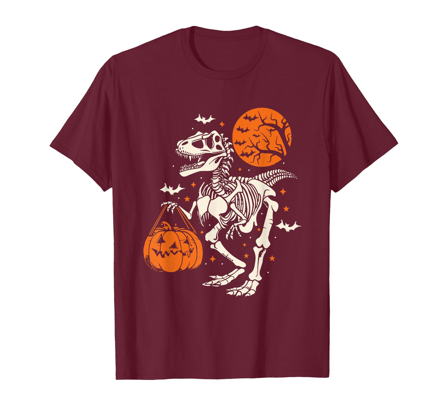 Dinosaur Skeleton Dinosaur Pumpkin Halloween Limited Edition T-Shirt