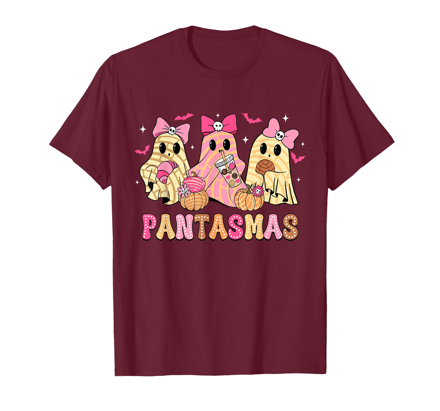 Pantasmas Ghost Funny Spooky Conchas Mexican Halloween Ghost T-Shirt