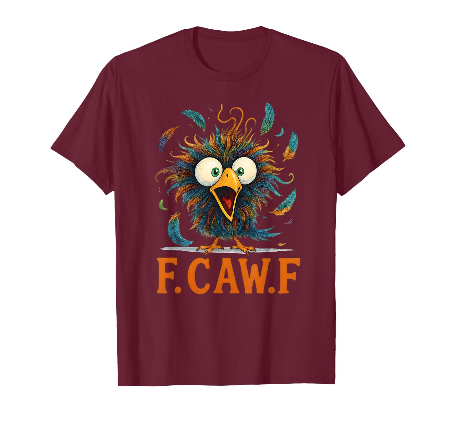 F-Caw-F Black Crow Black Bird Funny Crow F-Caw-F T-Shirt