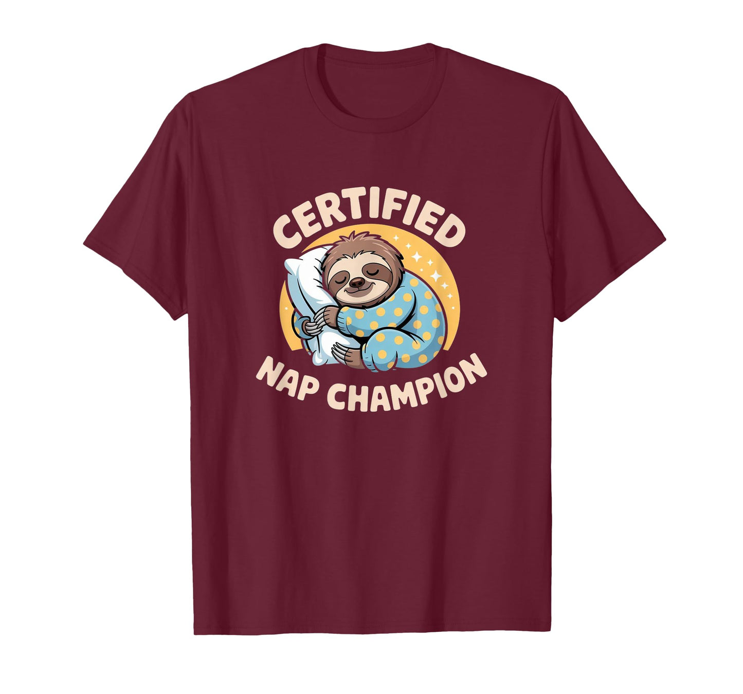 Certified Nap Champion - Cozy Sloth Pajama Tee T-Shirt