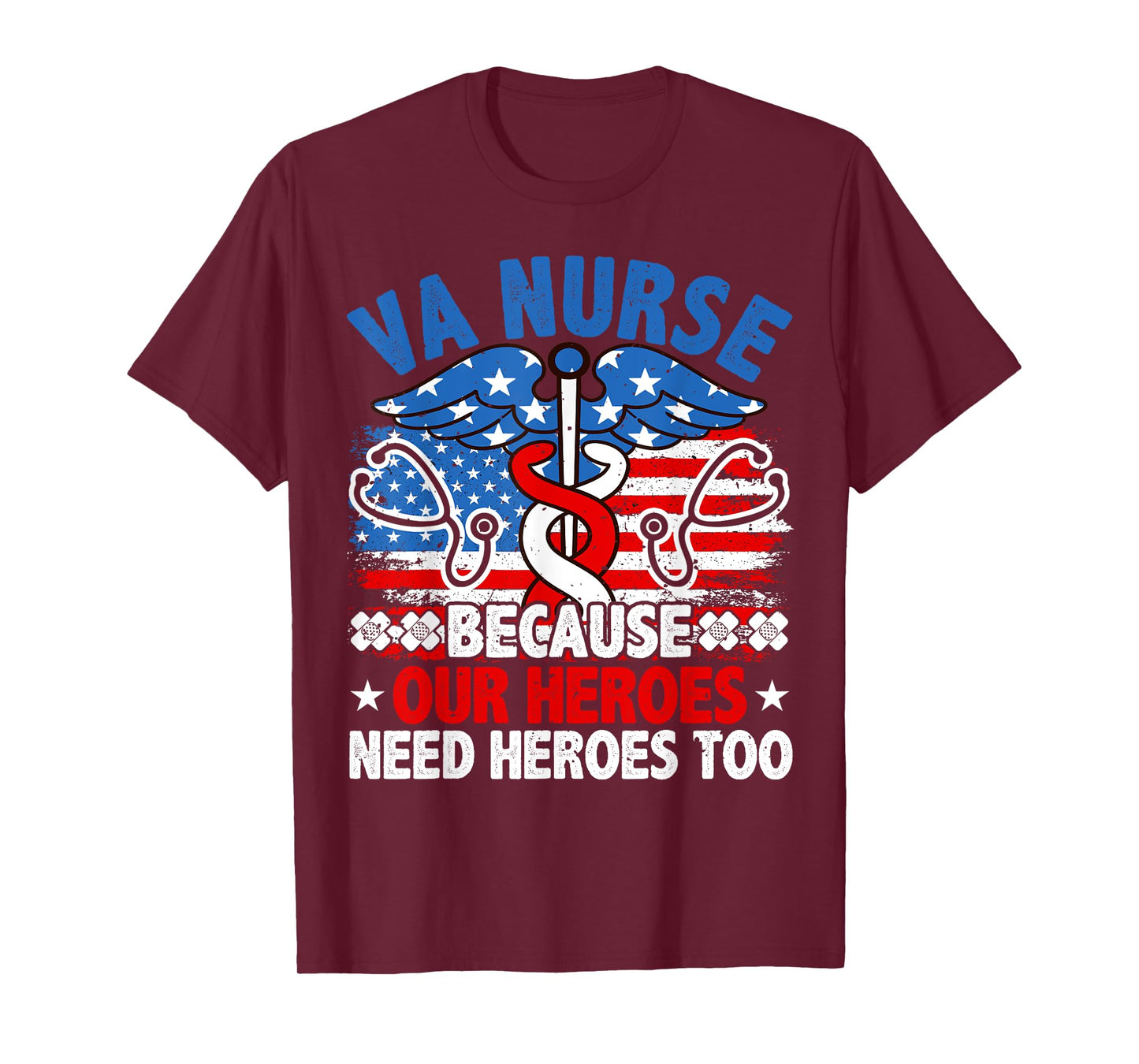 VA Nurse, Veteran & Patriot Nursing, US Military Nurse T-Shirt