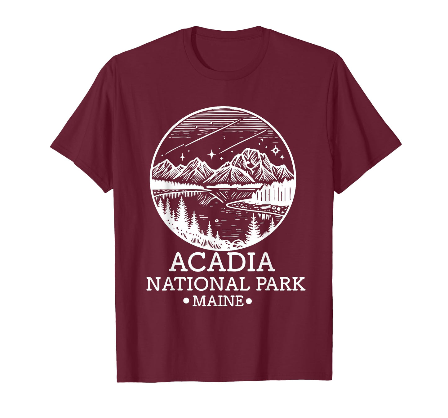 Acadia National Park Souvenir Maine Retro for Men Women Kid T-Shirt