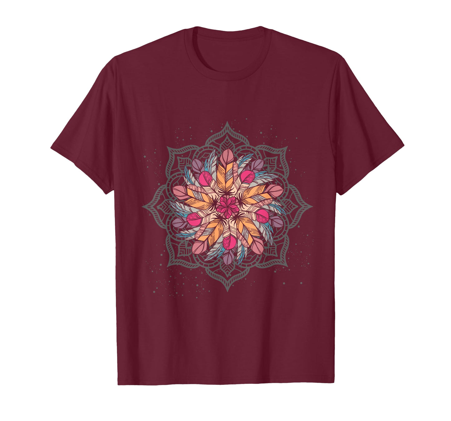 Colorful Women Girls Kids Gifts Mandala T-Shirt