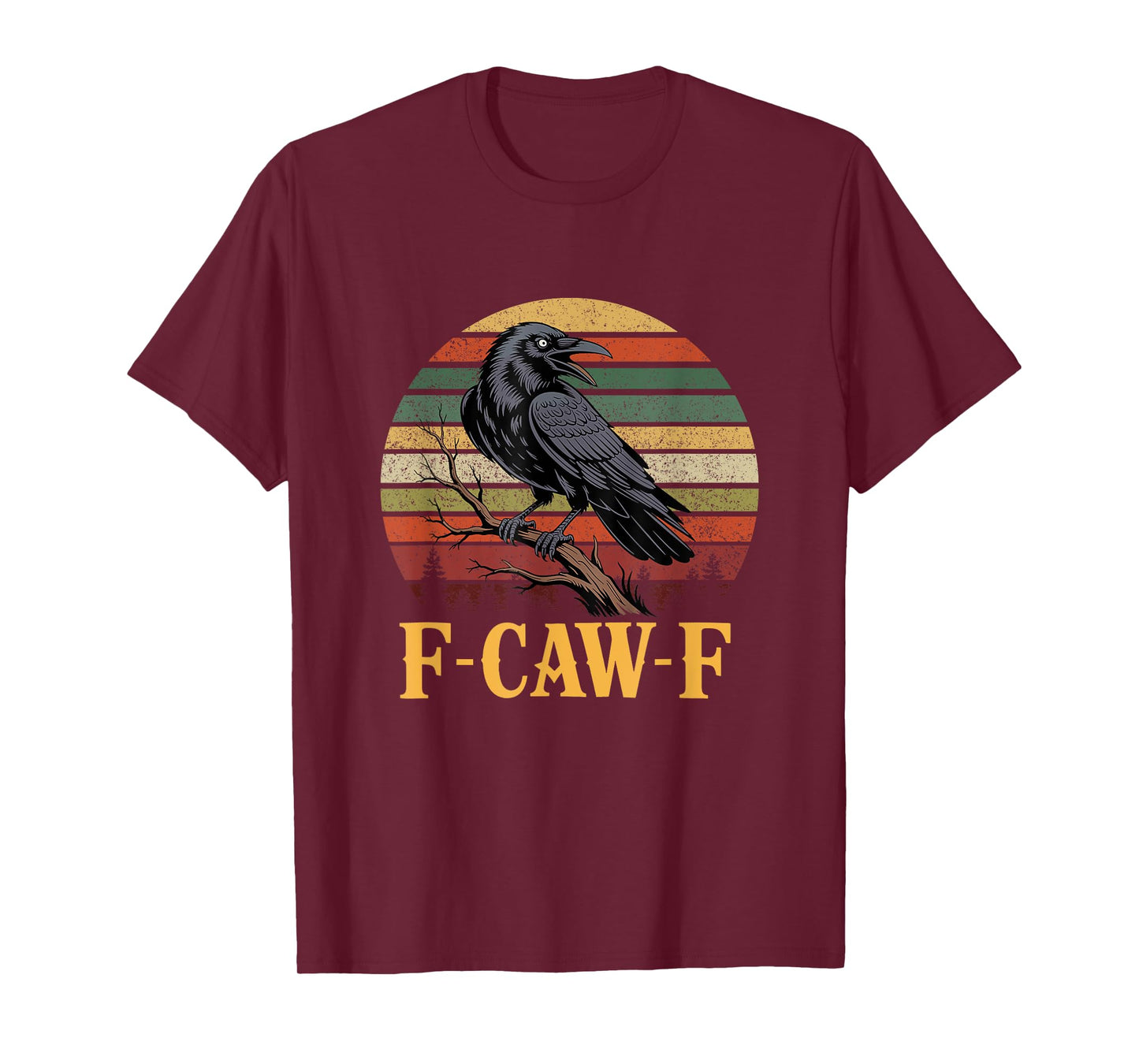 F-Caw-F Funny Raven Gothic Crow Black Bird Meme F Caw F T-Shirt