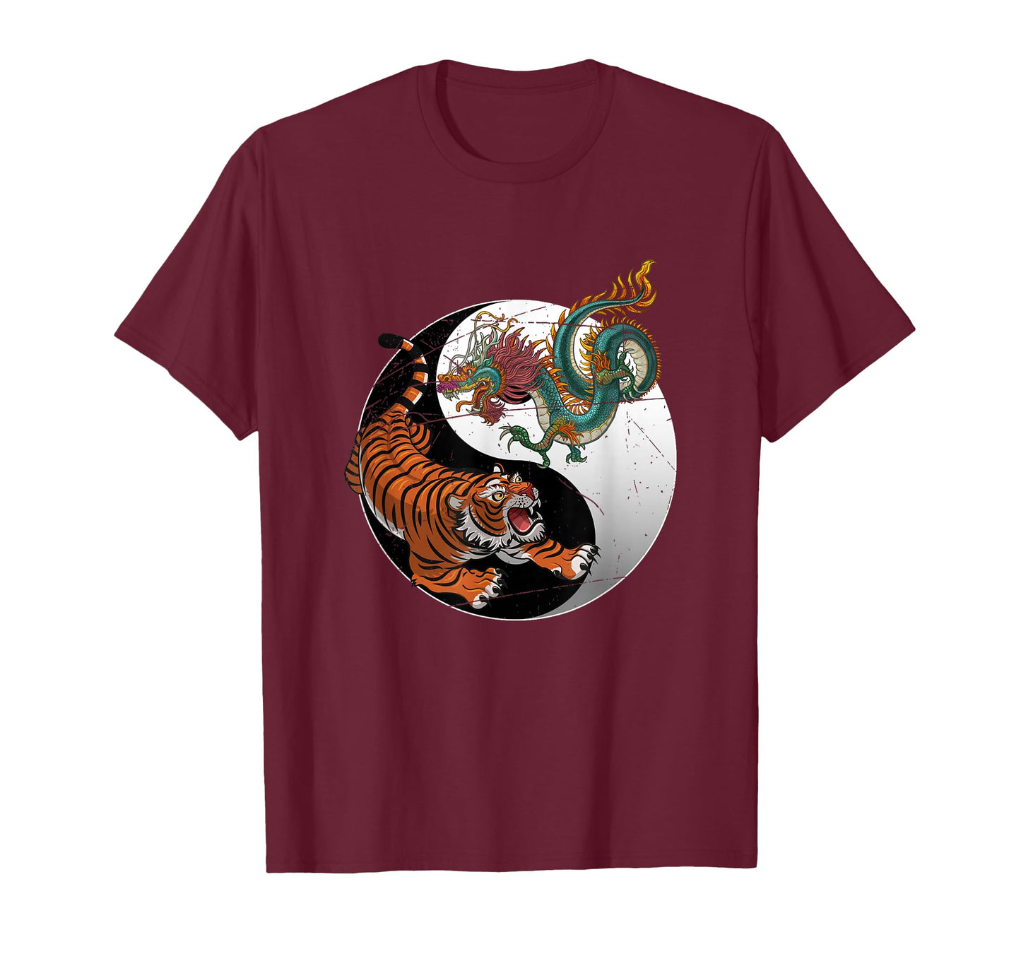 Asian Dragon Tiger Yin Yang Tiger T-Shirt
