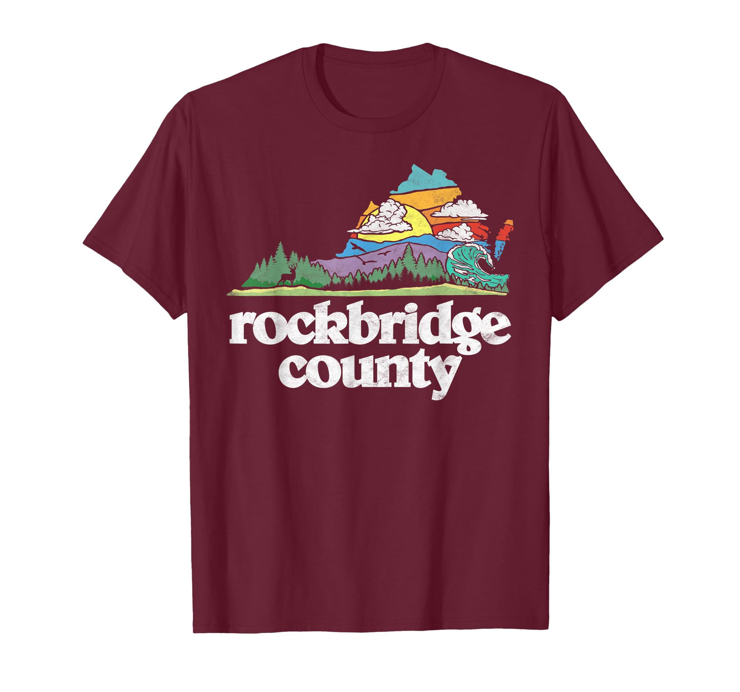 Rockbridge County Virginia Outdoors & Nature Lover Retro T-Shirt
