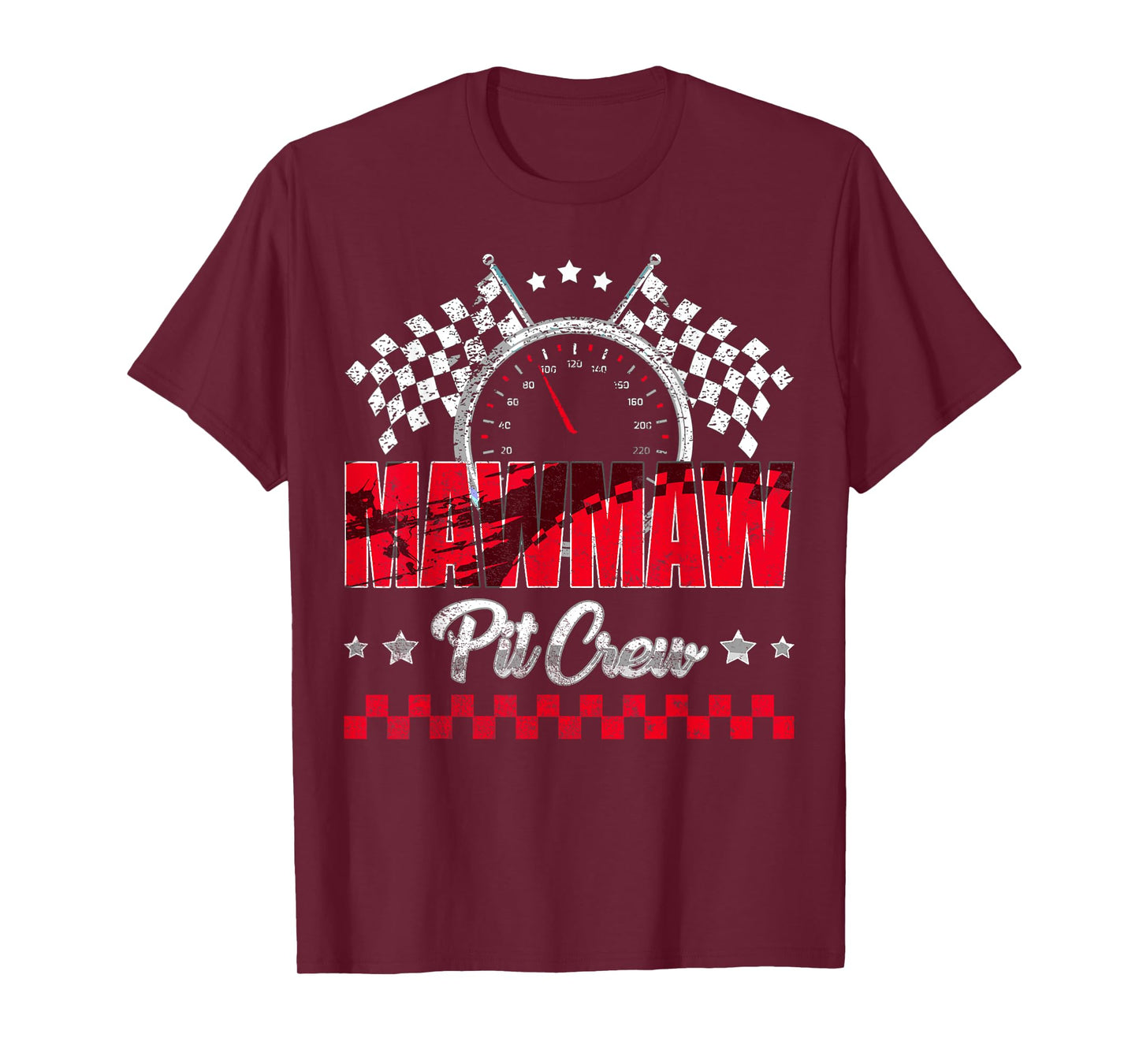 Race Car Birthday Party Racing Family Mawmaw Pit Crew T-Shirt