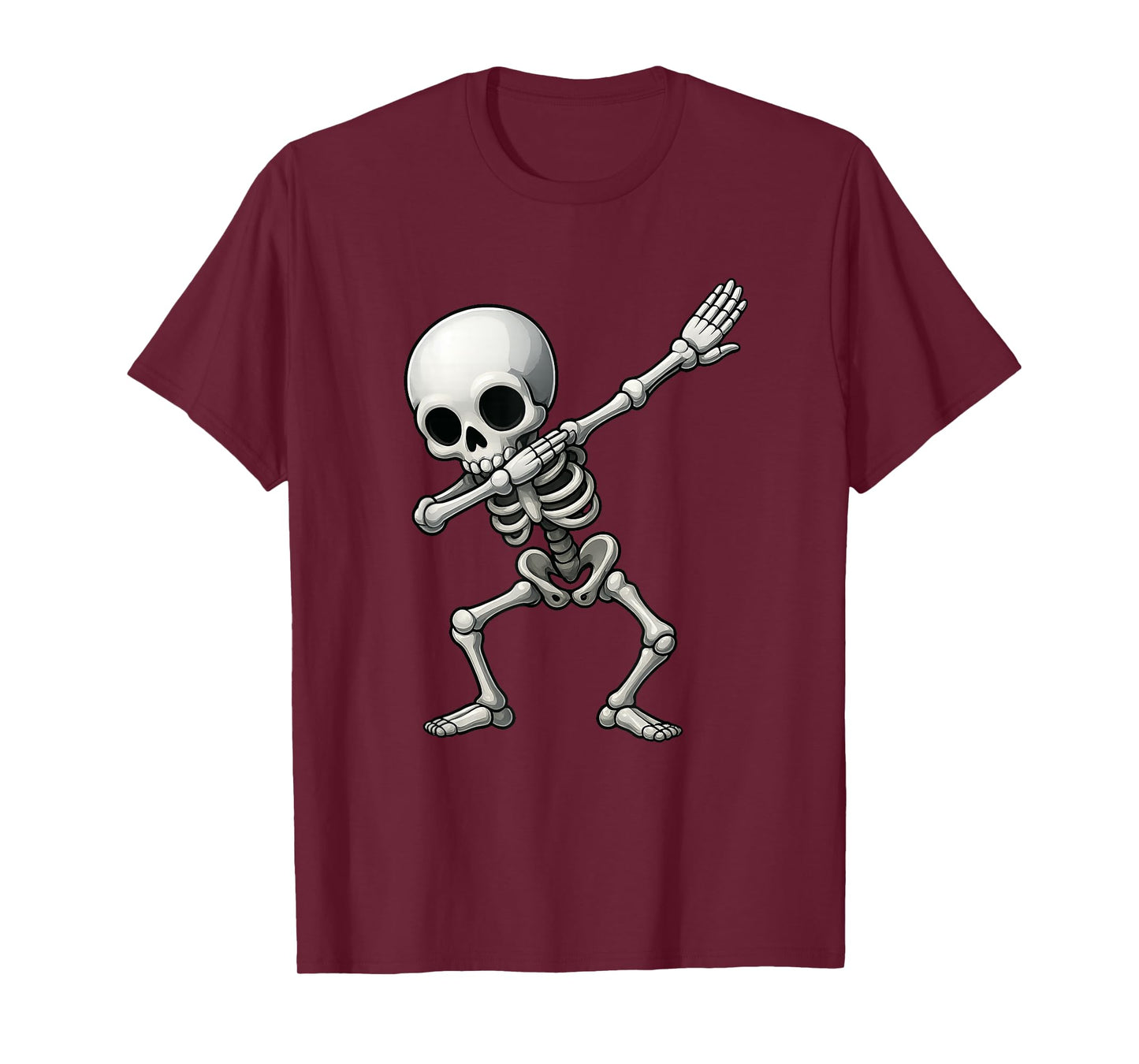 Halloween Dabbing Skeleton Skull Rib Cage Scary Dab Dance T-Shirt