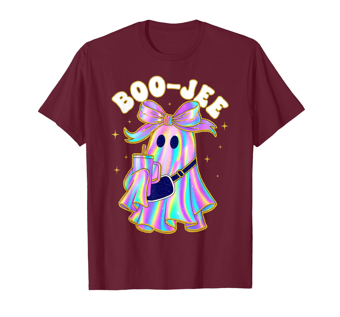 Spooky Season Preppy Ghost Halloween Boujee Women Men Kids T-Shirt