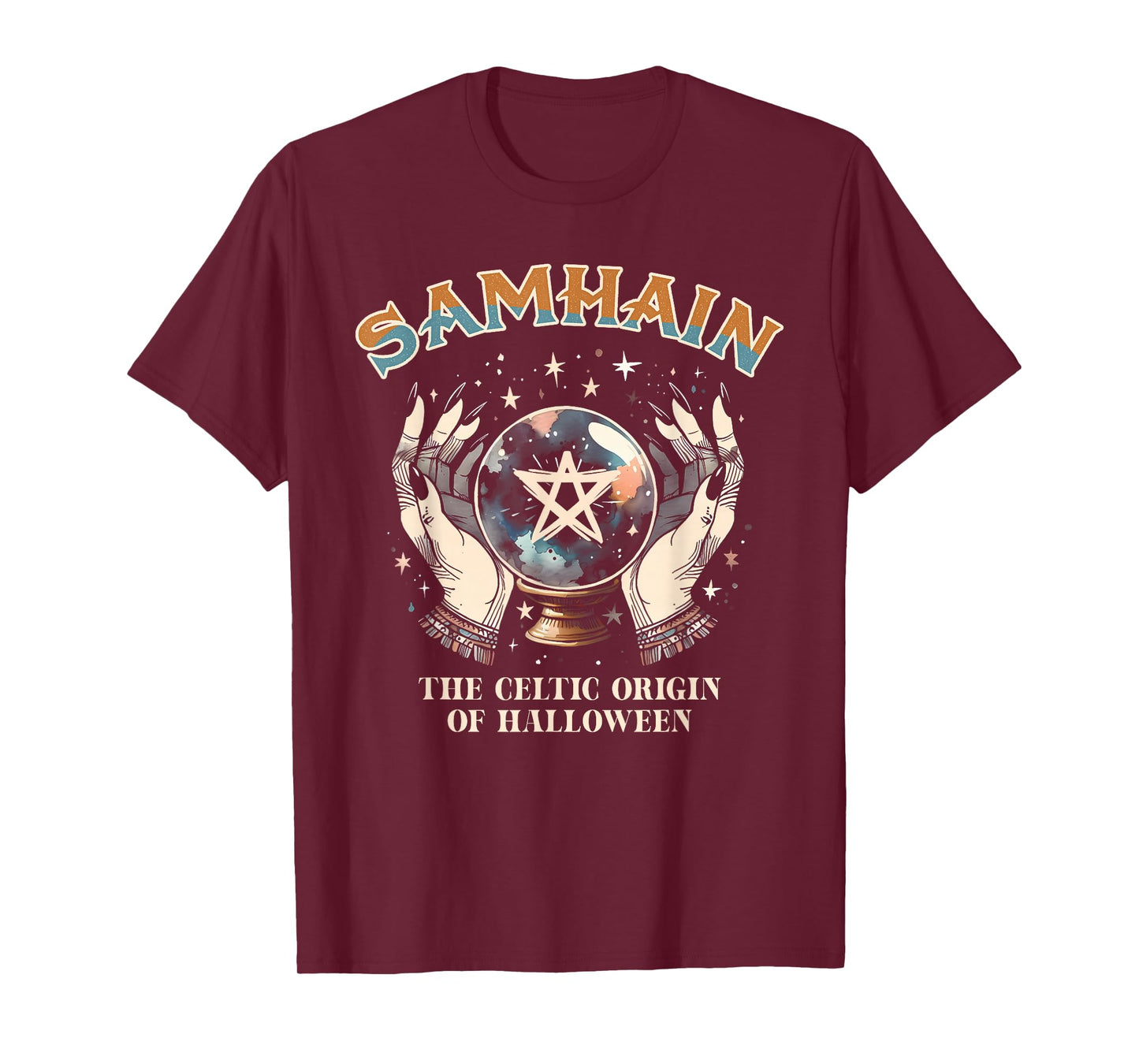 Samhain Wheel Of The Year Pagan Celtic Origin Of Halloween T-Shirt