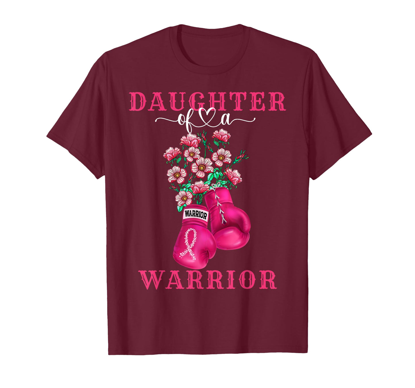 Daughter Of A Warrior Breast Cancer Awareness Support Squad T-Shirt