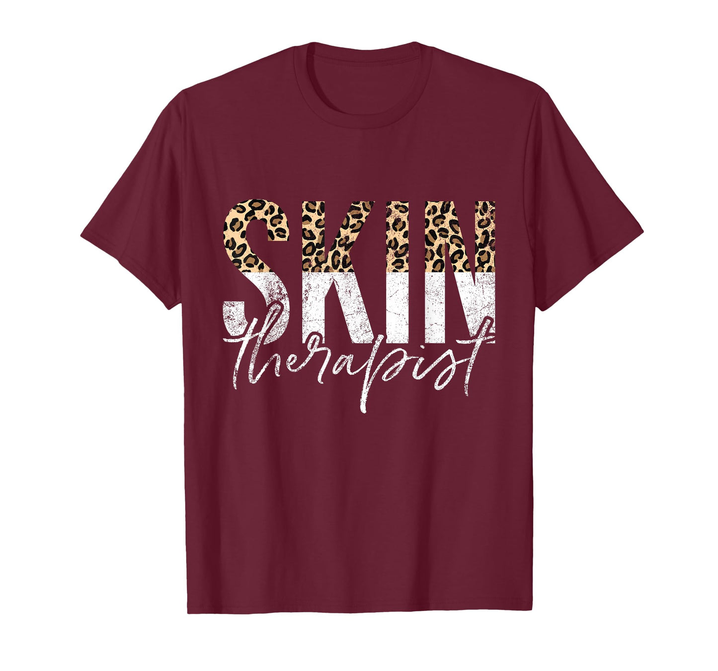 Vintage Skin Therapist Skincare Leopard Skin Esthetician T-Shirt